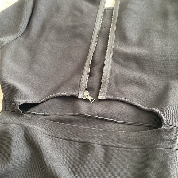 BCBGMAXAZRIA Kaylen Beaded Embellished Cutout Mini Dress Women’s Size M - Picture 8 of 8